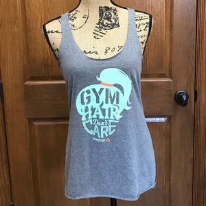 Reebok Racerback Tank Top - Gray Size M